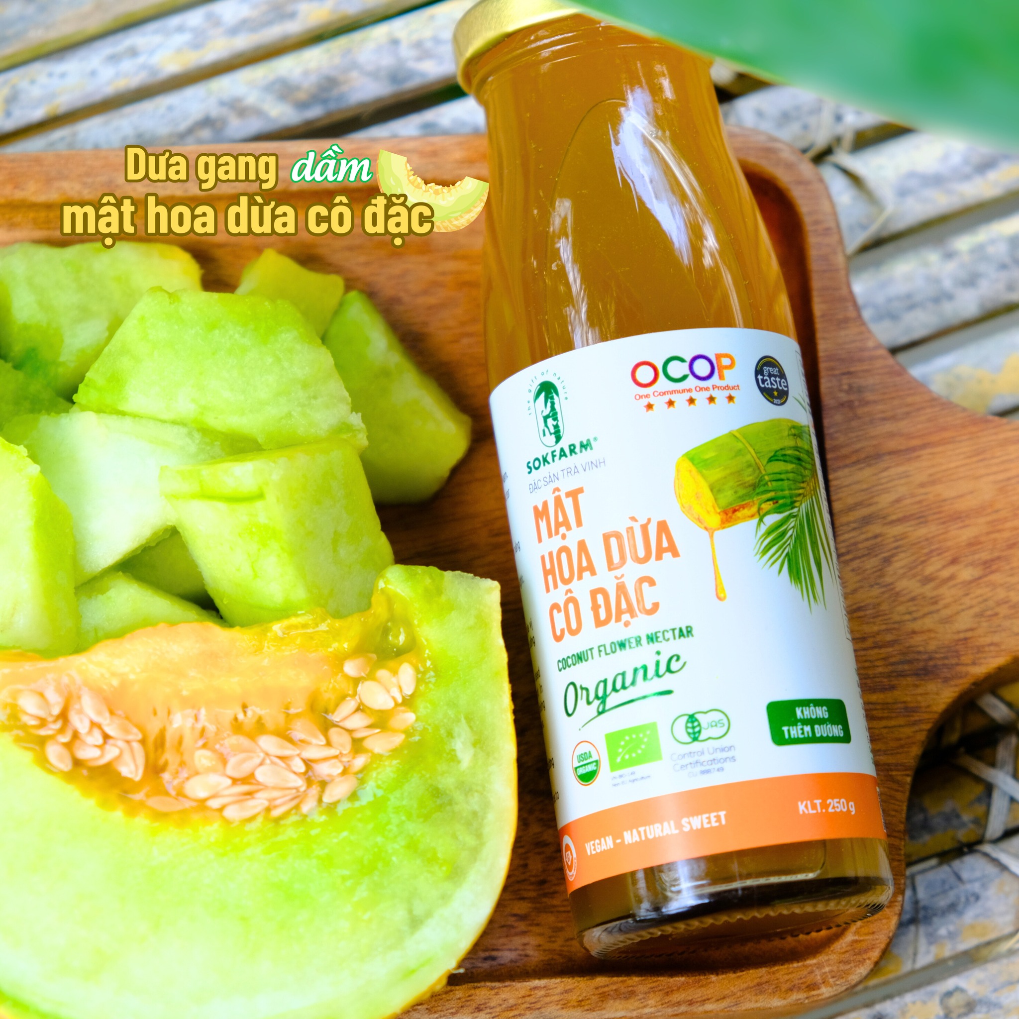 MẬT HOA DỪA CÔ ĐẶC SOKFARM: VỊ NGỌT TỰ NHIÊN, CHỮA LÀNH TỪ TRÀ VINH 